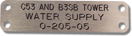 Rotary Engraved Cable Tag
