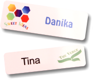 Engraved plastic tags